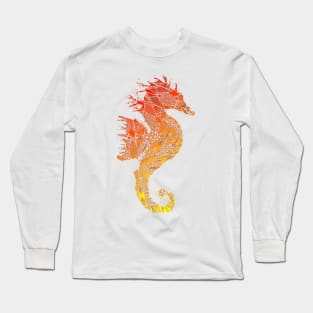 Sunrise Mandala Seahorse Long Sleeve T-Shirt